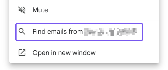 Finding and deleting emails from a specific sender in Gmail